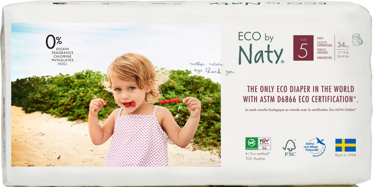 Naty by Nature Babycare 5 экологические штанишки - трусики 12-18 кг. 34 шт.