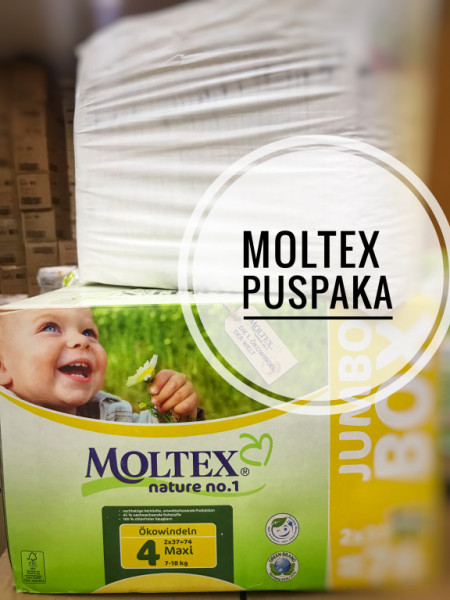 Moltex ÖKO NATURE 4 Maxi autiņbiksīšu puspaka, 7-18kg, 37gb.