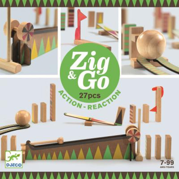 Djeco Деревянный конструктор Zig&Go - 27 шт., 7-99 лет, DJ05641