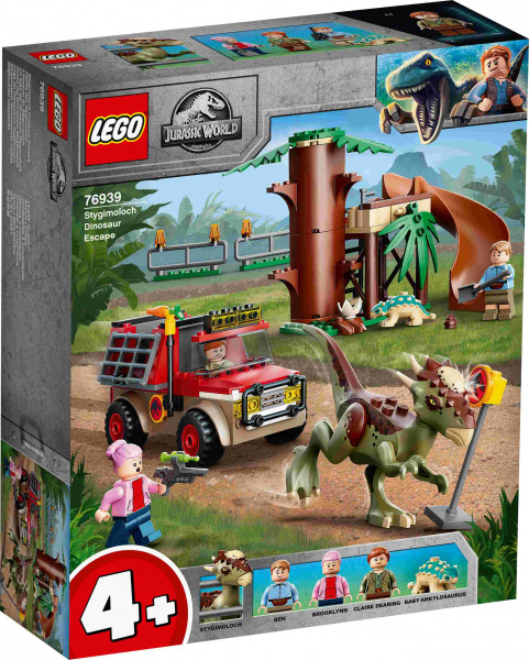 76939 LEGO® Jurassic World Побег стигимолоха, c 4+ лет, 2021