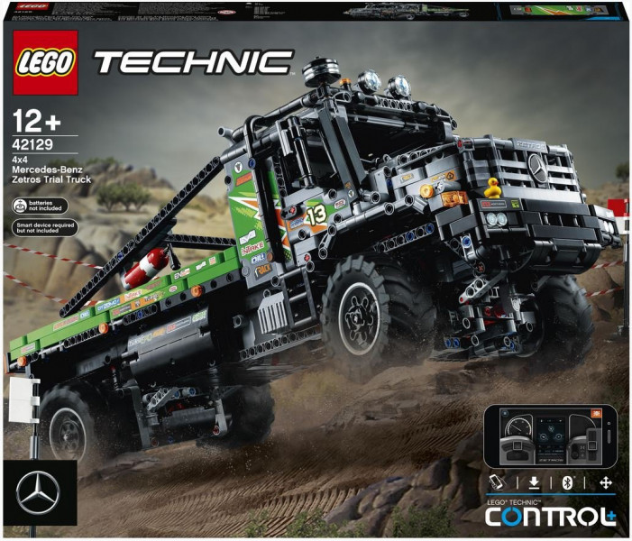 42129 LEGO® Technic Полноприводный грузовик-внедорожник Mercedes-Benz Zetros, с 12+ лет, 2021