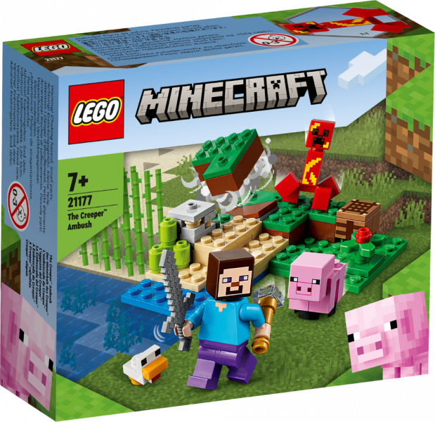 21177 LEGO® Minecraft Засада Крипера, 7+ лет, 2022