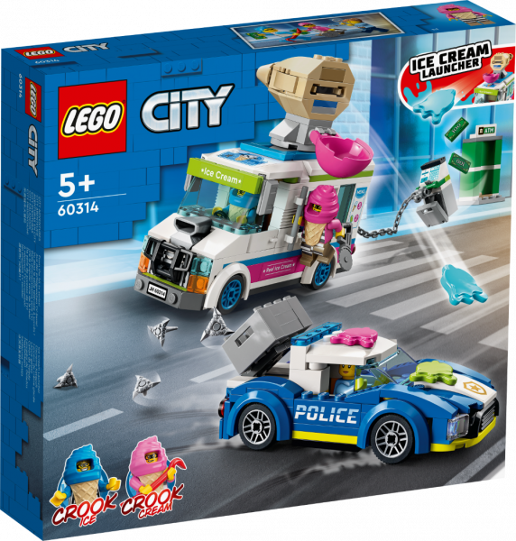 60314 LEGO® City Policijas pakaļdzīšanās saldējuma busiņam, 5+ лет, 2022