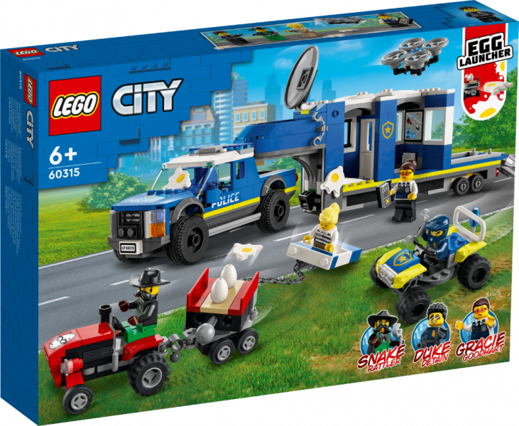 60315 LEGO® City Полицейский мобильный командный трейлер, 6+ лет, 2022