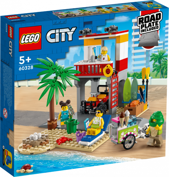 # 60328 LEGO® City Glābēju stacija pludmalē, 5+ gadi, 2022 gada modelis