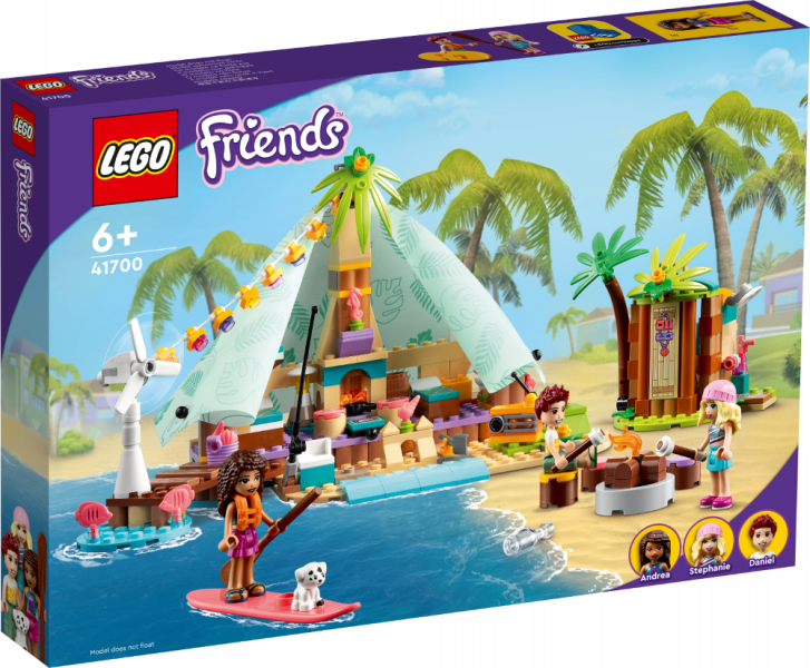 41700 LEGO® Friends Pludmales glempings 6+ gadi, 2022 gada modelis