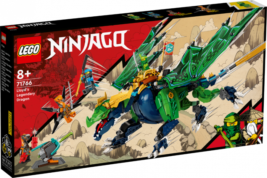 71766 LEGO® Ninjago Lloyd leģendārais pūķis 8+ gadi, 2022 gada modelis