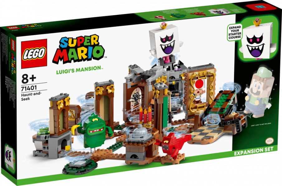 71401 LEGO® Super Mario Luigi’s Mansion™ Baiso paslēpju paplašinājuma maršruts, 8+ gadi, 2022