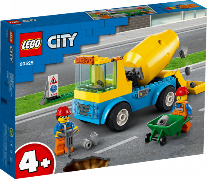 60325 LEGO® City Betona maisītāja automašīna, 4+ gadi, 2022 gada modelis