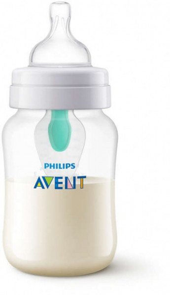 Philips Avent Barošanas pudelīte Anti colic ar AirFree vārstu 260 ml, 1-3 mēnešiem, SCF813/14