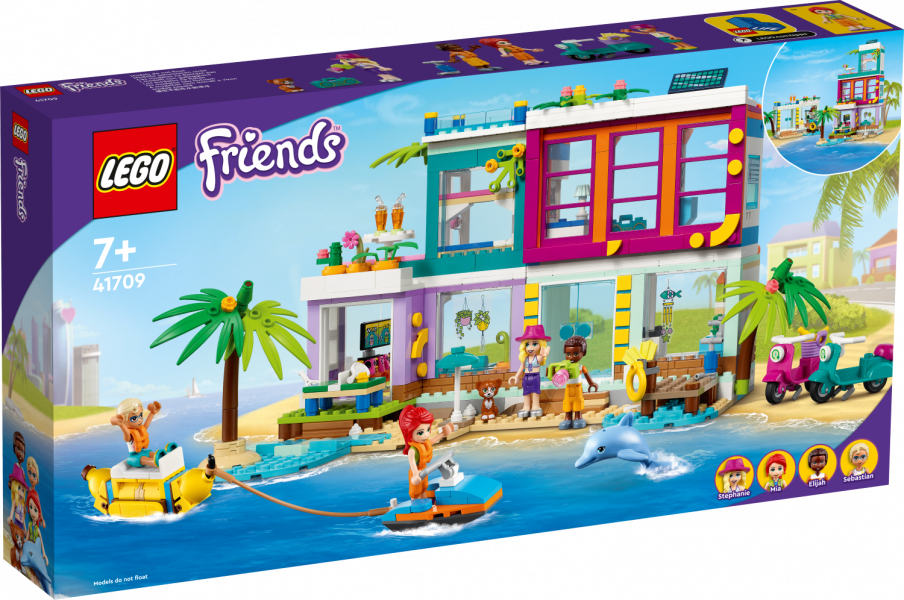 41709 LEGO® Friends Пляжный дом для отдыха, 7+ лет,модель 2022 года