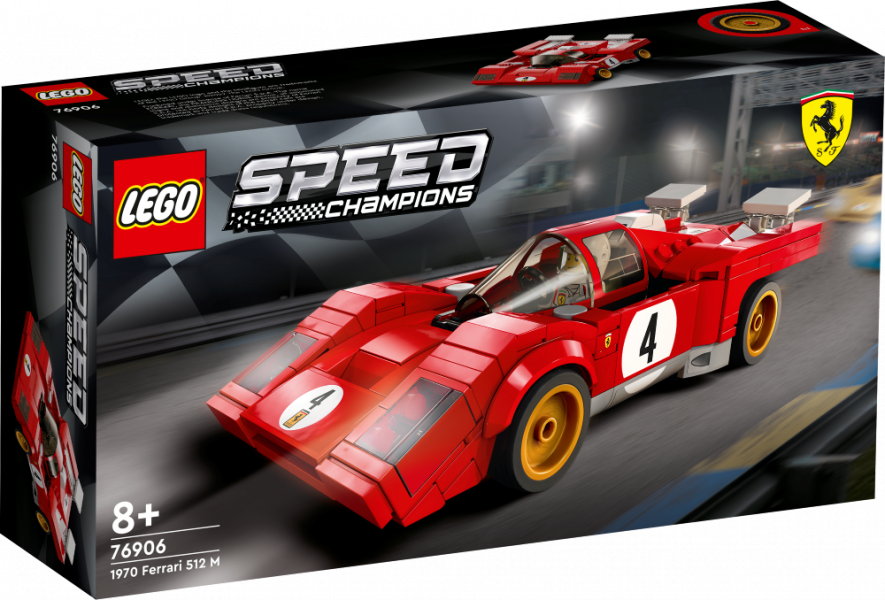 76906 LEGO® Speed Champions 1970 Ferrari 512 M, 8+ лет,модель 2022 года