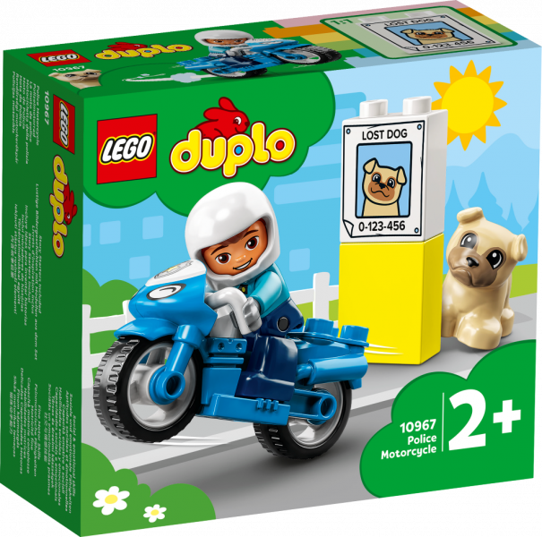 10967 LEGO® DUPLO Полицейский мотоцикл, 2+ лет,модель 2022 года