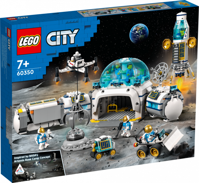 60350 LEGO® City Лунная научная база, 7+ лет,модель 2022 года