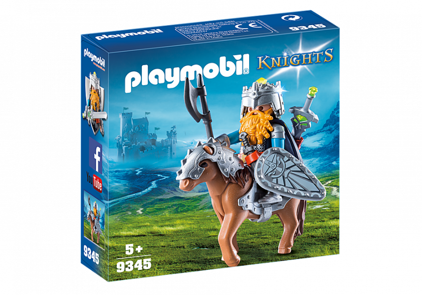 9345 PLAYMOBIL® Knights Rūķis cīnītājs ar poniju, no 5 gadu vecuma