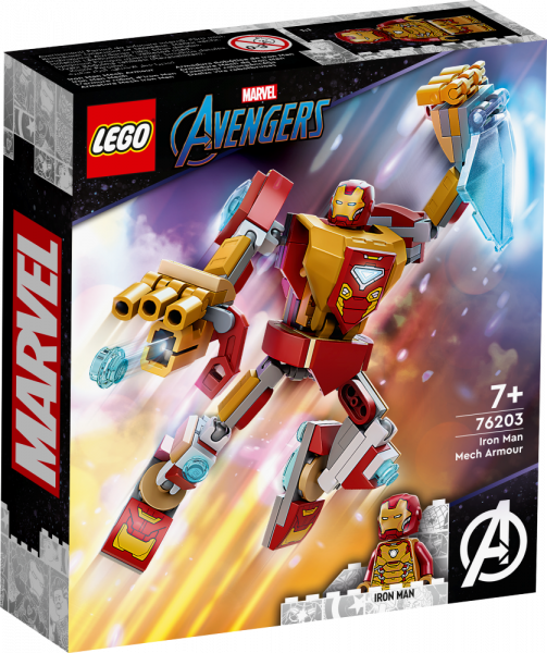 76203 LEGO® Marvel Super Heroes Dzelzs vīra robotbruņas, 7+ gadi, 2022. gada modelis