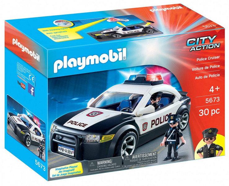 5673 PLAYMOBIL® City Action Policijas auto ar gaismām, no 4 gadu vecuma