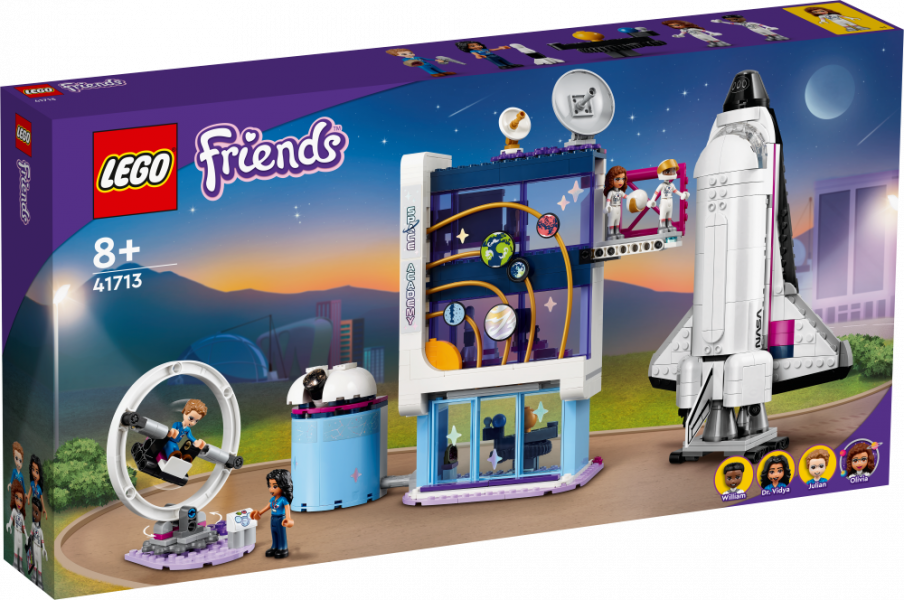 41713 LEGO® Friends Olīvijas kosmosa akadēmija, 8+ лет,модель 2022 года