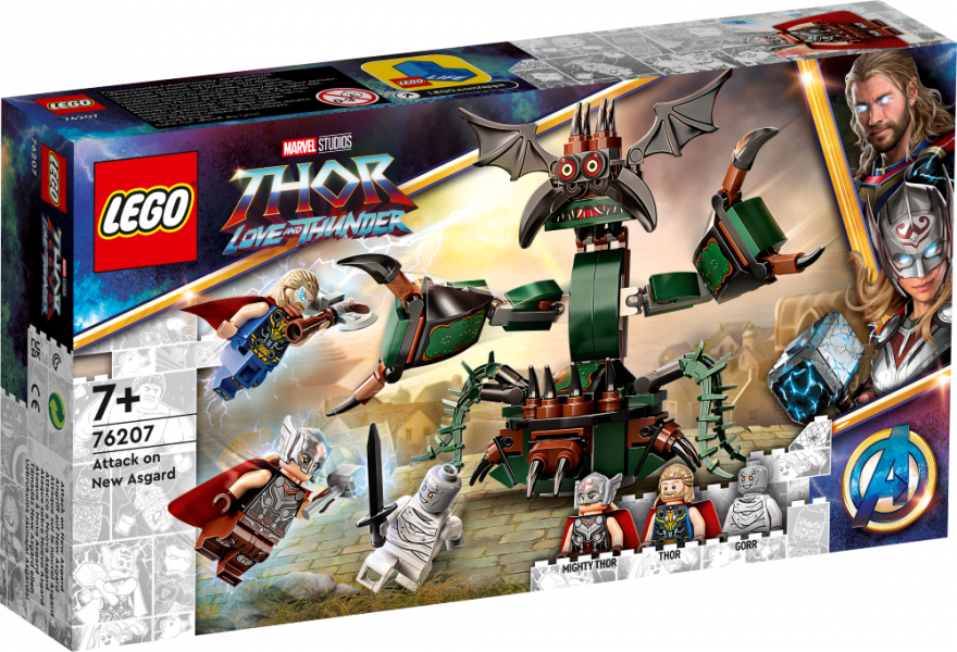 76207 LEGO® Marvel Super Heroes Uzbrukums Jaunajai Asgardai, 7+ gadiem, 2022 gada modelis