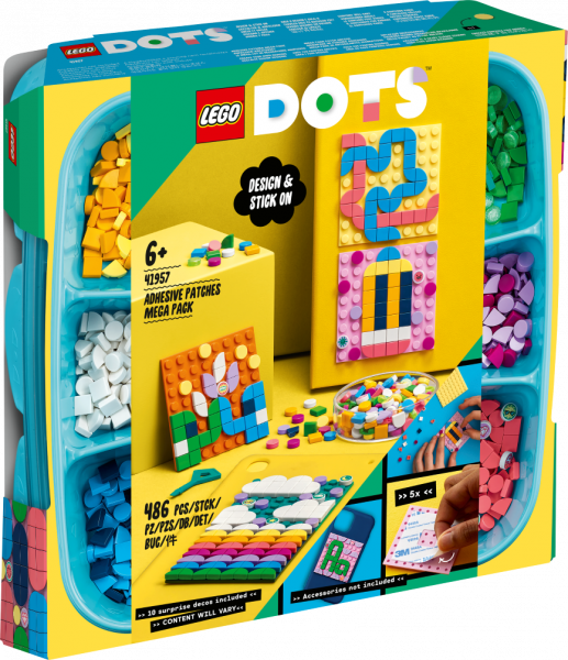 41957 LEGO® DOTS Большой набор пластин-наклеек с тайламиs, 6+ лет,модель 2022 года