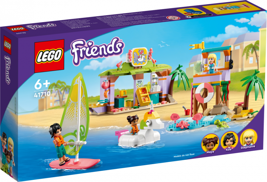 41710 LEGO® Friends Sērfotāju izklaides pludmalē, 6+ gadi, 2022. gada modelis