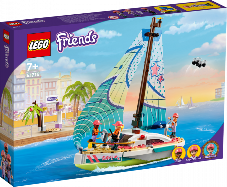 41716 LEGO® Friends Приключения Стефани на яхте, 7+ лет,модель 2022 года