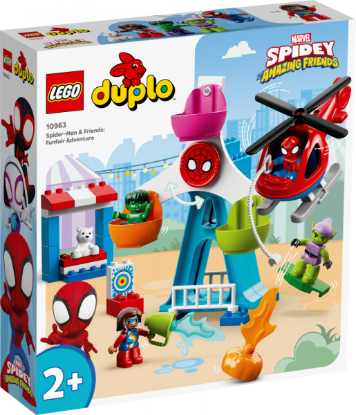 10963 LEGO® DUPLO Zirnekļcilvēks un draugi: piedzīvojumi atrakciju parkā, 2+ gadi, 2022. gada modelis