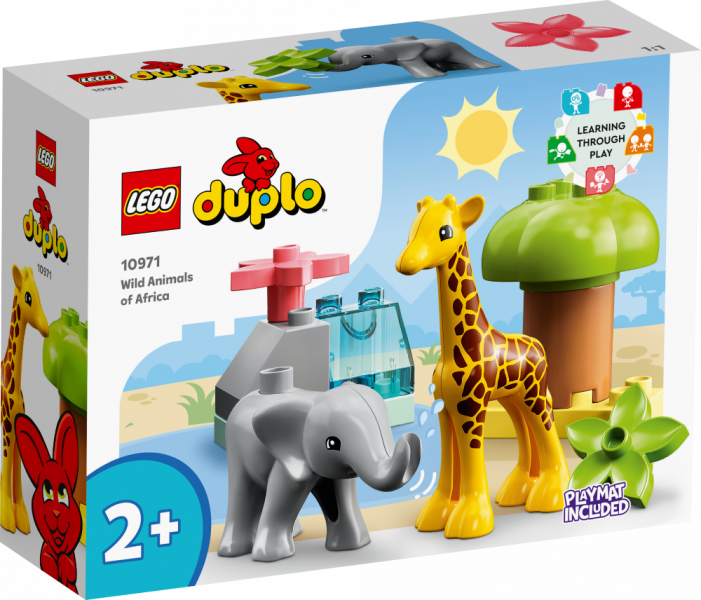 10971 LEGO® DUPLO Āfrikas savvaļas dzīvnieki, 2+ gadi, 2022. gada modelis