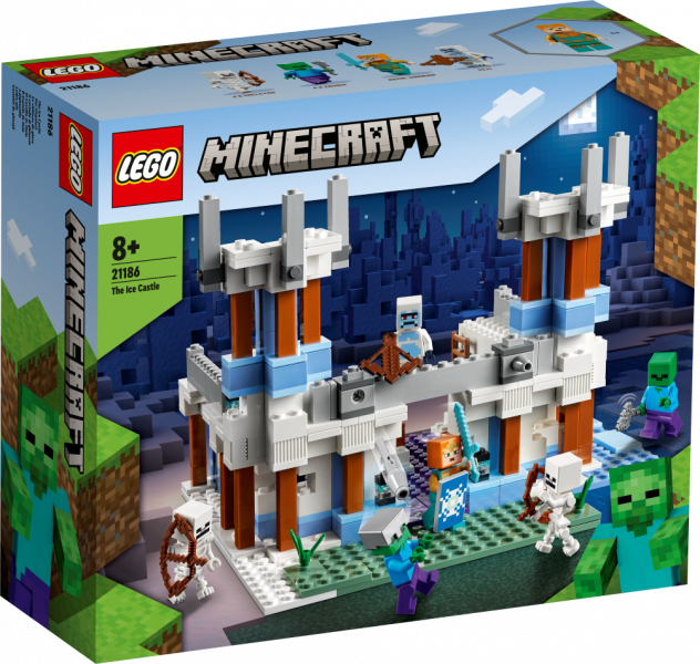 21186 LEGO® Minecraft Ledus pils, 8+ gadi, 2022. gada modelis