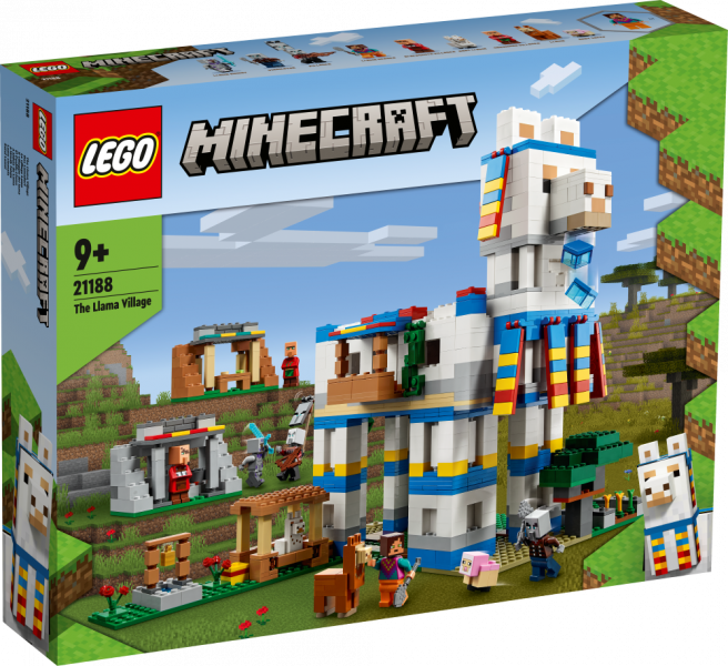 21188 LEGO® Minecraft Деревня лам, 9+ лет,модель 2022 года