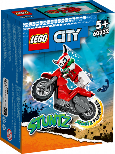 60332 LEGO® City Pārgalvīgā skorpiona triku motocikls, 5+ gadi, 2022. gada modelis