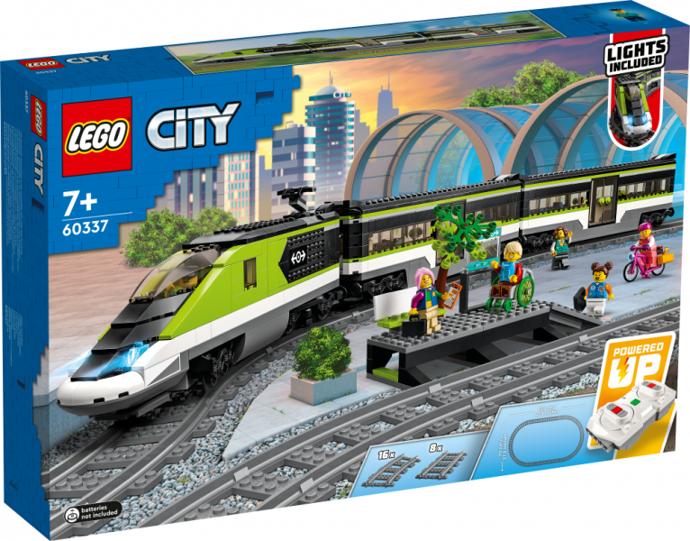 60337 LEGO® City Пассажирский поезд-экспресс, 7+ лет,модель 2022 года