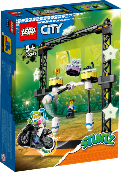 60341 LEGO® City Трюковое испытание «Нокдаун» , 5+ лет,модель 2022 года