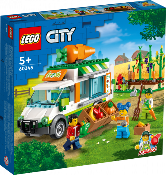 60345 LEGO® City Фургон для фермерского рынка, 5+ лет,модель 2022 года