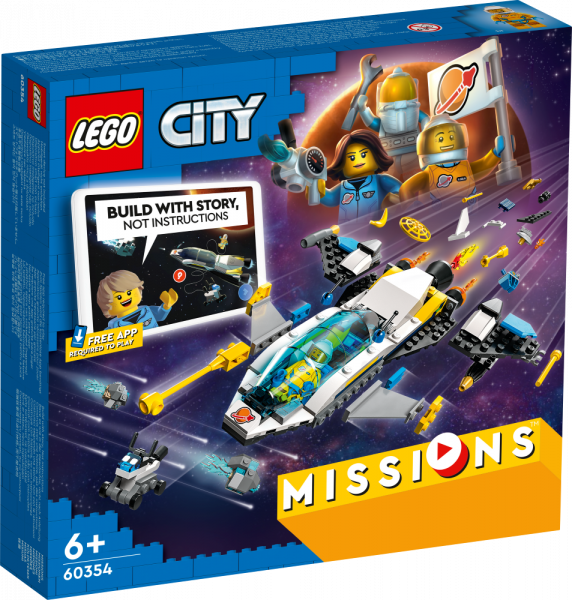 60354 LEGO® City Marsa izpētes misijas ar kosmosa kuģi, 6+ gadi, 2022. gada modelis