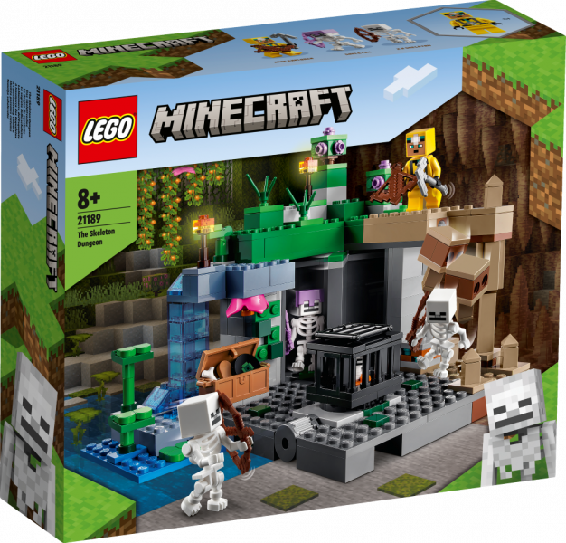 21189 LEGO® Minecraft Skeleta pazemes cietums, 8+ gadi, 2022. gada modelis