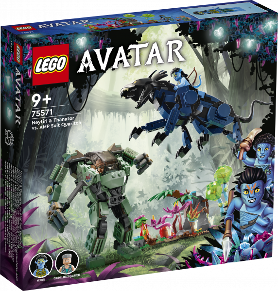 75571 LEGO® Avatar Neitiri un Tanators pret Kvatriču AMP tērpā, 9+ gadi, 2022. gada modelis