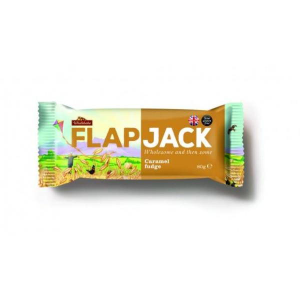 AKCIJA!!! Flapjack Auzu pārslu batoniņš ar karameļu pārklājumu un īrisa gabaliņiem, 80 g