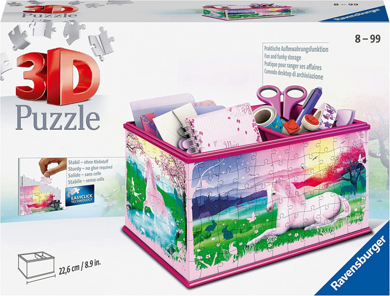 Ravensburger 3D Puzle Kārba sīkumiņiem - Vienradzis (216 gab.) 8+ gadiem 12101