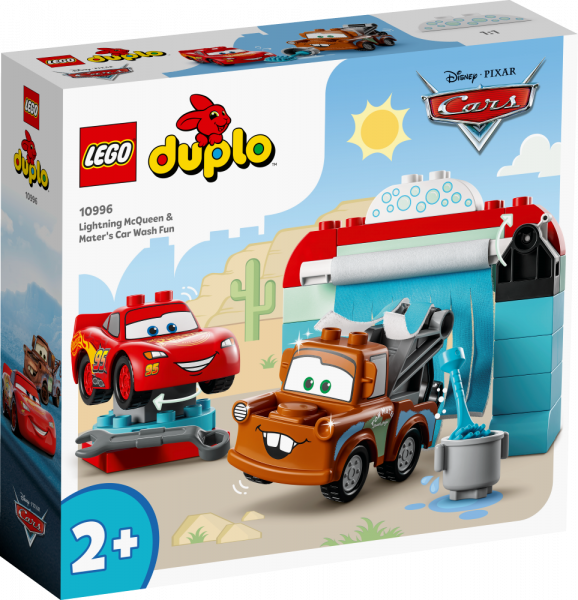 10996 LEGO® DUPLO Молния МакКуин и Мэтр: веселье на автомойке, 2+ лет, модель 2023 года