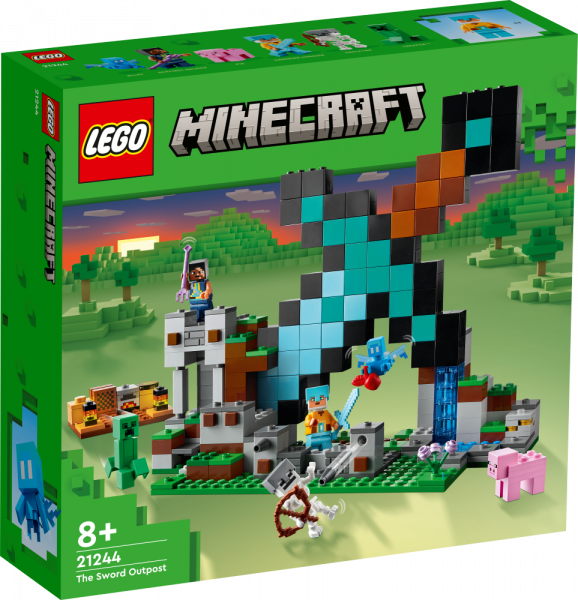 21244 LEGO® Minecraft Zobenu priekšpostenis, 8+ gadi, 2023. gada modelis