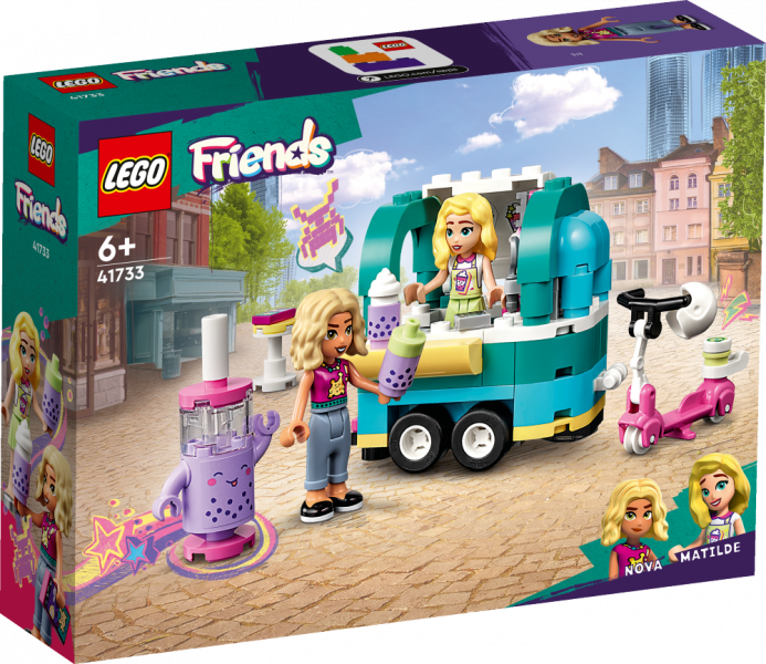 41733 LEGO® Friends Бабл-ти кафе на колёсах ,6+ лет, модель 2023 года