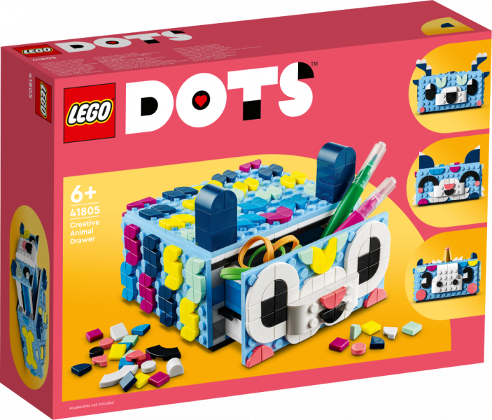 41805 LEGO® DOTS Radošā dzīvnieku atvilktne, 6+ gadi, 2023. gada modelis