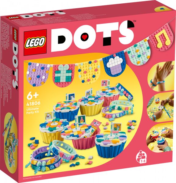 41806 LEGO® DOTS Nepārspējamais ballītes komplekts, 6+ gadi, 2023. gada modelis