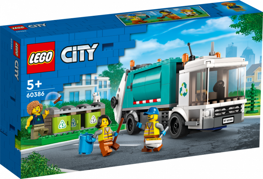 60386 LEGO® City Atkritumu pārstrādes auto, 5+ gadi, 2023. gada modelis