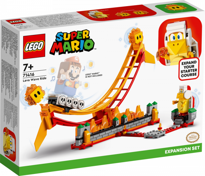 71416 LEGO® Super Mario Поездка на волне лавы, 7+ лет, модель 2023 года