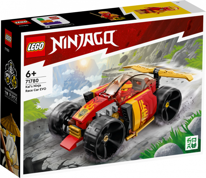 71780 LEGO® Ninjago Гоночная машина ЭВО Кая, 6+ лет, модель 2023 года
