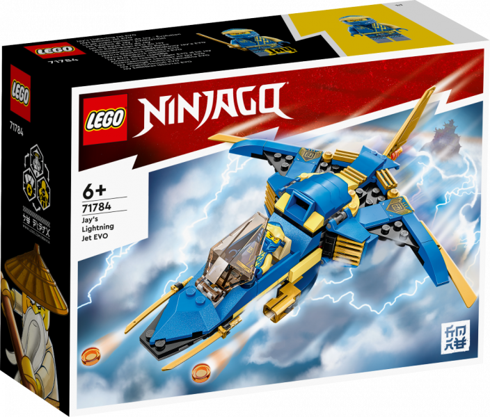 71784 LEGO® Ninjago Jay zibenīgā reaktīvā lidmašīna EVO, 6+ gadi, 2023. gada modelis