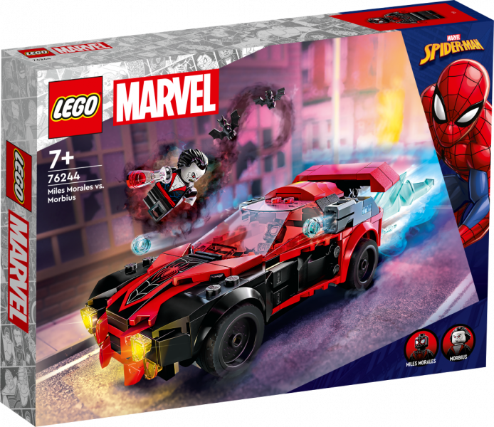 76244 LEGO® Marvel Super Heroes Miles Morales pret Morbius, 7+ gadi, 2023. gada modelis