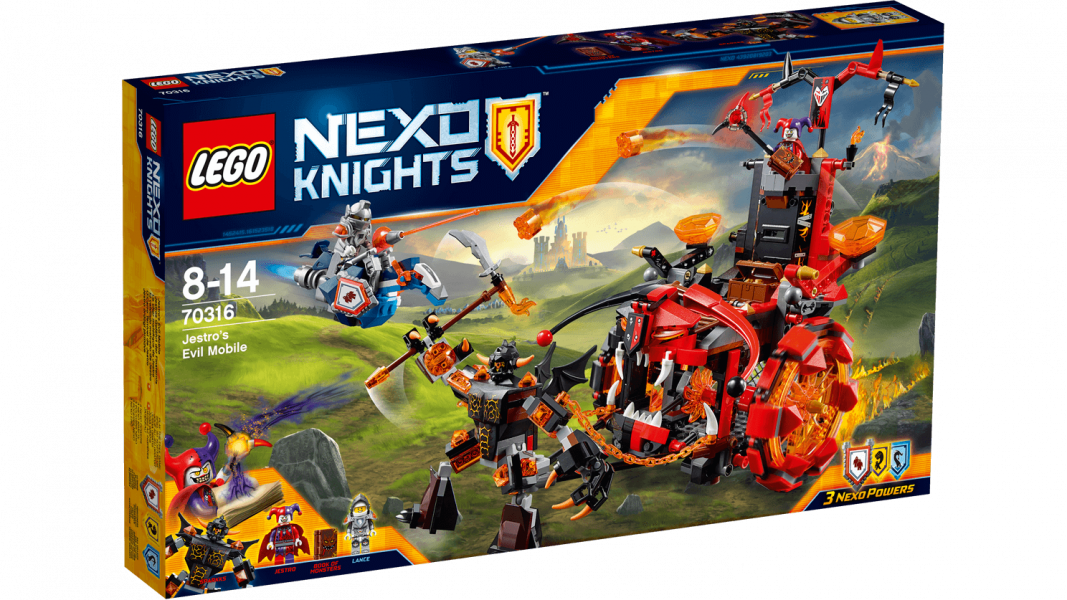 70316 LEGO Nexo Knights Jestro’s Evil Mobile, 8-14 gadi, 2016. gada modelis